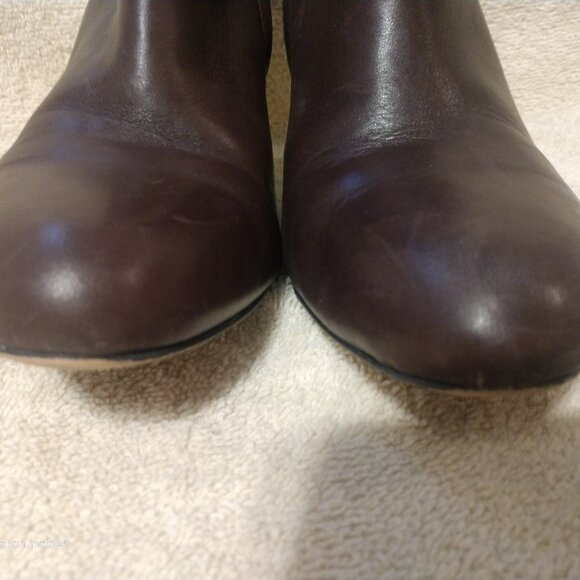 Vince Camuto “Cloey” brown leather ankle boots 7.5 - Picture 4 of 12